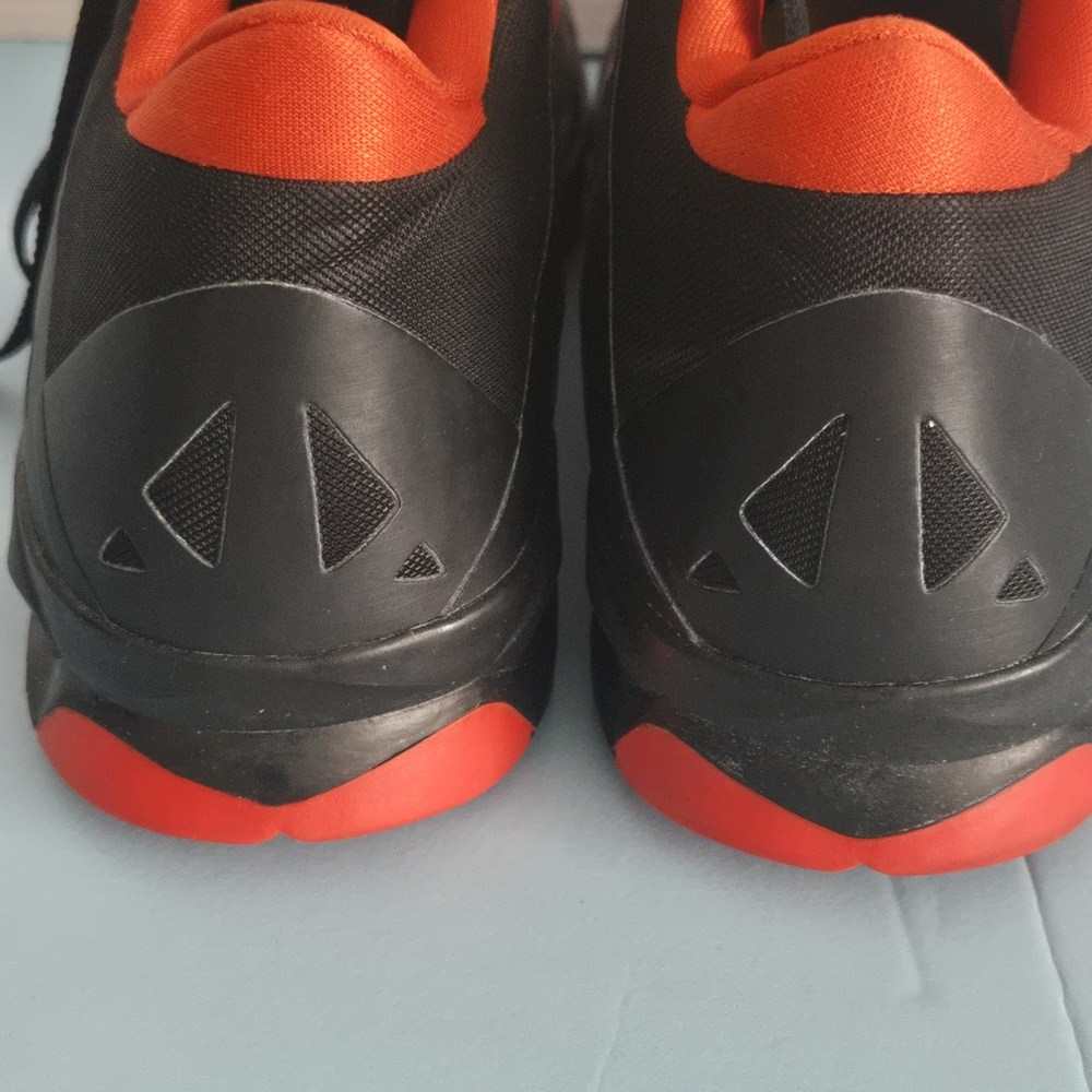 Nike Black and Orange High-Top Sneakers - Picture 4 of 10